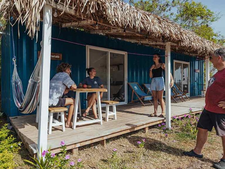 Group Socializing in Sole Beach Club