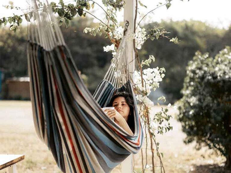 Kite Tourist in Hammock in Punta Chame