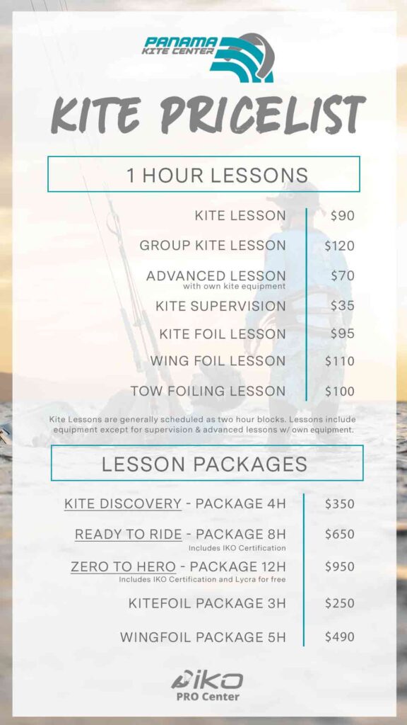 Panama Kite Center Price List Kite Lessons 2026
