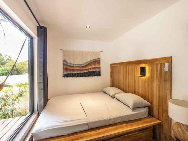 Nicely decorated rooms in container for kite tourists in Punta Chame